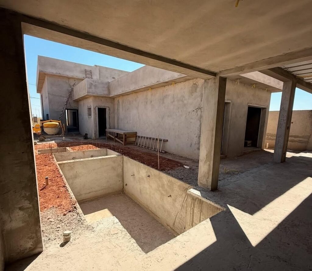 Obra residencial em Piracicaba executada pela MVX Engenharia